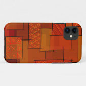 Coques Case-Mate iPhone Rectangles, motif patchwork, doodle. Surface de re (Dos (Horizontal))