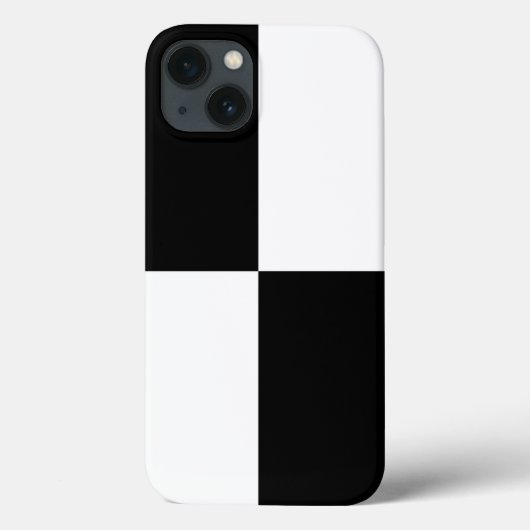 Coques Case-Mate iPhone Rectangles noirs et blancs (Verso)