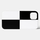 Coques Case-Mate iPhone Rectangles noirs et blancs (Verso (horizontal))