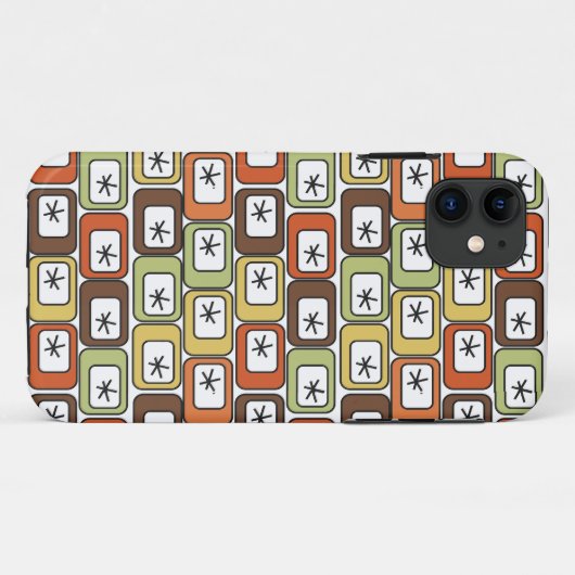 Coques Case-Mate iPhone Rectangles rétro avec Starbursts 1 (Dos (Horizontal))