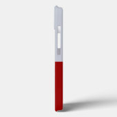 Coques Case-Mate iPhone Rectangles rouges et gris (Verso / Gauche)