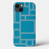 Coques Case-Mate iPhone Rectangles sarcelles (Verso)