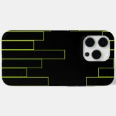 Coques Case-Mate iPhone Rectangles Vert Lime et Noir (Verso (horizontal))