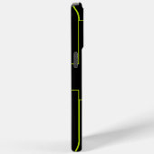 Coques Case-Mate iPhone Rectangles Vert Lime et Noir (Verso / Droite)