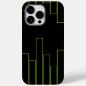 Coques Case-Mate iPhone Rectangles verte et noire de chaux (Verso)