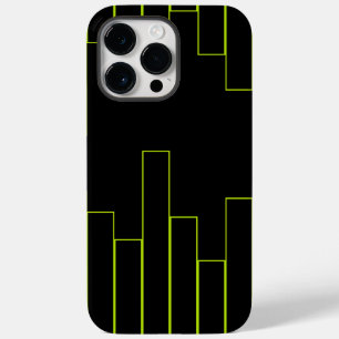 Coque Pour Pour iPhone 14 Pro Max Rectangles verte et noire de chaux