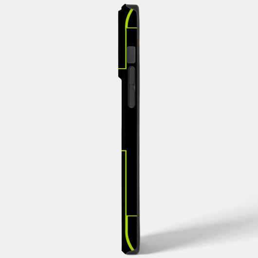 Coques Case-Mate iPhone Rectangles verte et noire de chaux (Verso / Gauche)