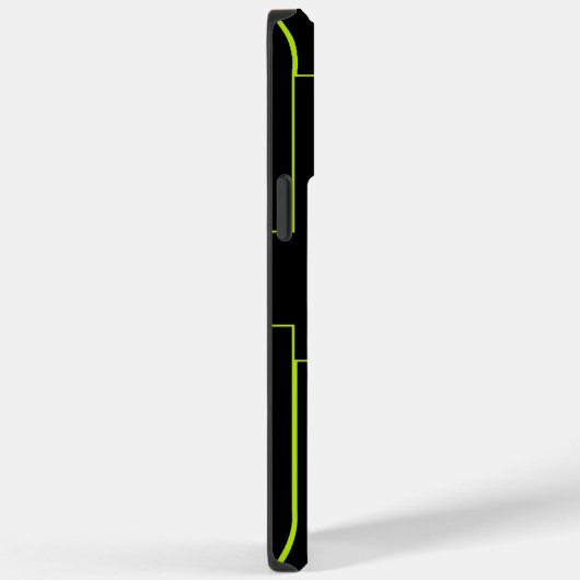 Coques Case-Mate iPhone Rectangles verte et noire de chaux (Verso / Droite)