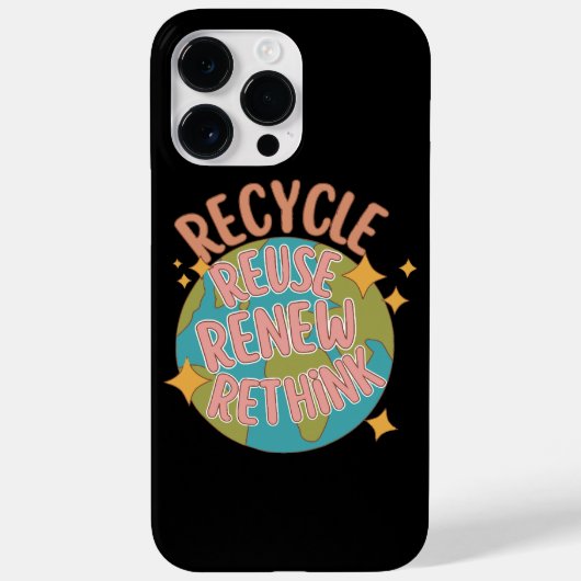 Coques Case-Mate iPhone Recycler réutiliser Renouveler repenser (Verso)