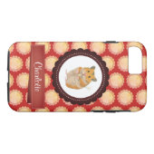 Coques Case-Mate iPhone Red Ajouter Votre Nom Hamster (Dos (Horizontal))