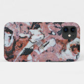Coques Case-Mate iPhone Red and Black Brecciated Marble Stone Texture with (Dos (Horizontal))