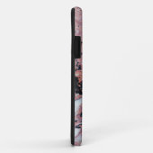 Coques Case-Mate iPhone Red and Black Brecciated Marble Stone Texture with (Dos/Droite)