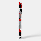 Coques Case-Mate iPhone Red and Black Camouflage Personalized (Verso / Droite)