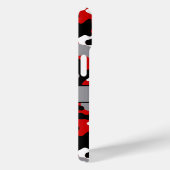 Coques Case-Mate iPhone Red and Black Camouflage Personalized (Verso / Droite)