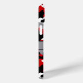 Coques Case-Mate iPhone Red and Black Camouflage Personalized (Verso / Droite)