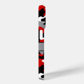Coques Case-Mate iPhone Red and Black Camouflage Personalized (Verso / Droite)