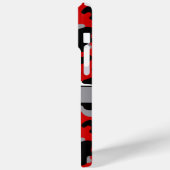 Coques Case-Mate iPhone Red and Black Camouflage Personalized (Verso / Gauche)