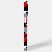 Coques Case-Mate iPhone Red and Black Camouflage Personalized (Verso / Droite)