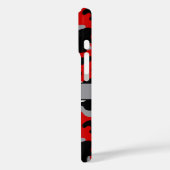 Coques Case-Mate iPhone Red and Black Camouflage Personalized (Verso / Gauche)