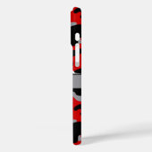 Coques Case-Mate iPhone Red and Black Camouflage Personalized (Verso / Gauche)