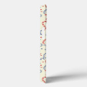 Coques Case-Mate iPhone Red and navy background with anchor (Verso / Droite)