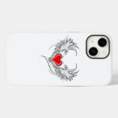 Coques Case-Mate iPhone Red Angel Coeur avec ailes (Verso (horizontal))