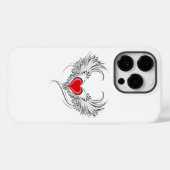 Coques Case-Mate iPhone Red Angel Coeur avec ailes (Verso (horizontal))