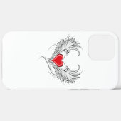 Coques Case-Mate iPhone Red Angel Coeur avec ailes (Verso (horizontal))
