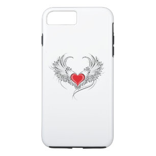 Case-Mate iPhone Case Red Angel Coeur avec ailes