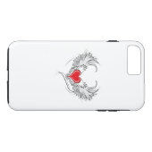 Coques Case-Mate iPhone Red Angel Coeur avec ailes (Dos (Horizontal))