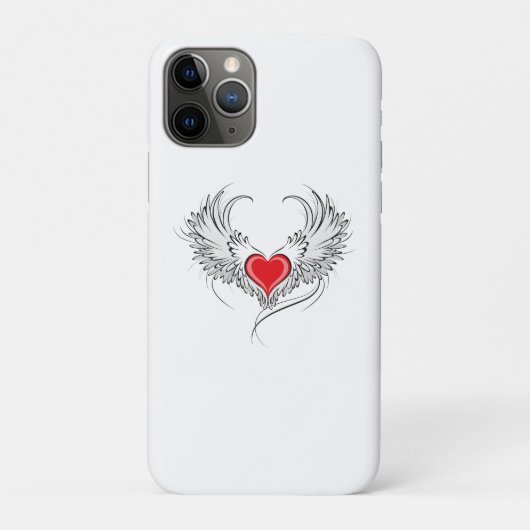 Coques Case-Mate iPhone Red Angel Coeur avec ailes (Dos)