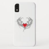 Coques Case-Mate iPhone Red Angel Coeur avec ailes (Dos)