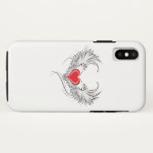 Coques Case-Mate iPhone Red Angel Coeur avec ailes (Dos (Horizontal))