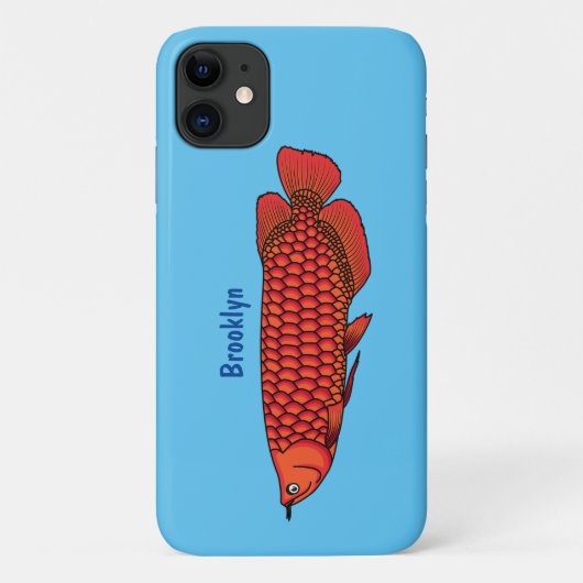 Coques Case-Mate iPhone Red Arowana fish cartoon (Dos)