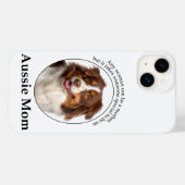 Coques Case-Mate iPhone Red Australian Shepherd Mom (Verso (horizontal))