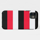 Coques Case-Mate iPhone Red, black and white stripes (Dos (Horizontal))