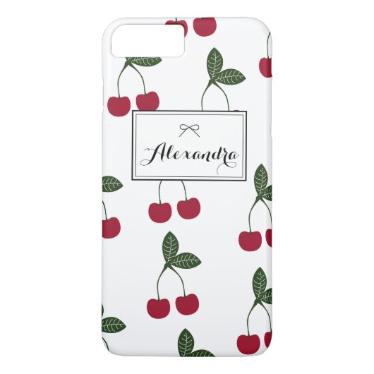 Coques Case-Mate iPhone Red Cherries Motif Personnalisé iPhone 7 Plus (Dos)