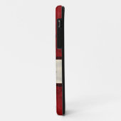 Coques Case-Mate iPhone Red damask and ribbon (Dos/Gauche)
