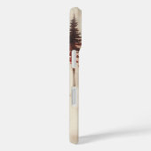 Coques Case-Mate iPhone Red Deer Dans La Forêt Monogrammé (Verso / Droite)