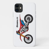 Coques Case-Mate iPhone Red dirt bike motorcycle (Dos)