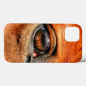 Coques Case-Mate iPhone Red Dun Eye Equine Photo pour les amateurs de chev (Verso (horizontal))
