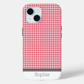 Coques Case-Mate iPhone Red En vichy Custom Samsung (Verso)