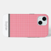 Coques Case-Mate iPhone Red En vichy Custom Samsung (Verso (horizontal))