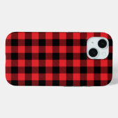 Coques Case-Mate iPhone Red Flannel Buffalo Check Motif (Verso (horizontal))