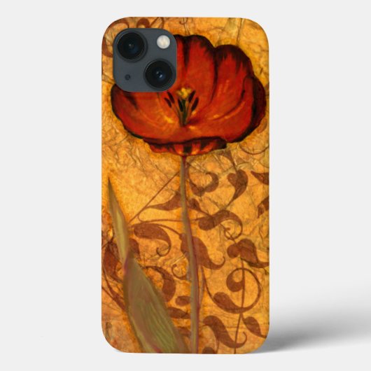 Coques Case-Mate iPhone Red Flowers (Verso)