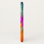 Coques Case-Mate iPhone Red Green Orange Modern Abstrait Art Motif #22 (Dos/Gauche)