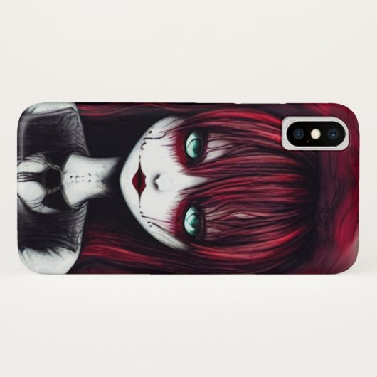 Coques Case-Mate iPhone Red Haired Goth Girl (Dos (Horizontal))