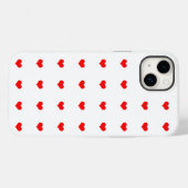 Coques Case-Mate iPhone Red Hearts Motif Saint Valentin Mignonne Stylish (Verso (horizontal))