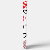 Coques Case-Mate iPhone Red Hearts Motif sans faille (Verso / Droite)