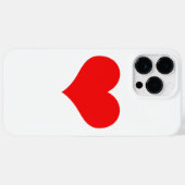 Coques Case-Mate iPhone Red Hearts Motifs Saint-Valentin mignon 2023 Cool (Verso (horizontal))